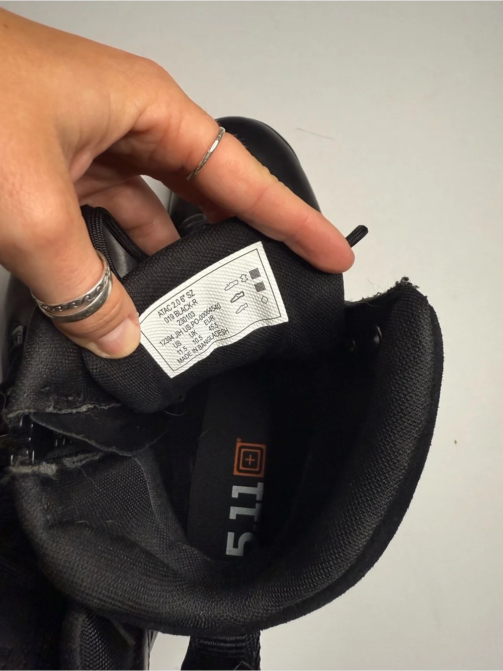 5.11 Tactical Men's Black Lace-Up Tactical Boots
